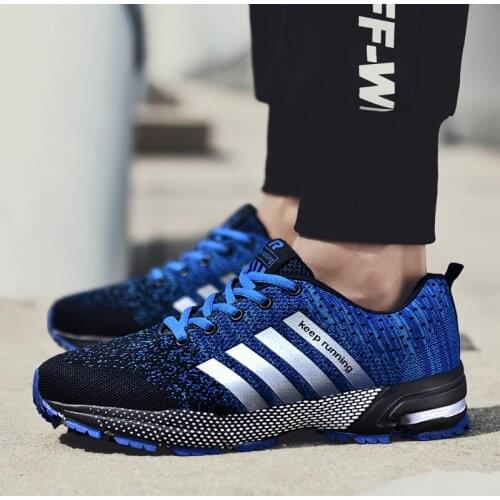 Mens Running Shoes Plus Size 47 Breathable Man Sports Sneakers Lace Up Comfort Casual Walking Shoes Athletic Training Footwear