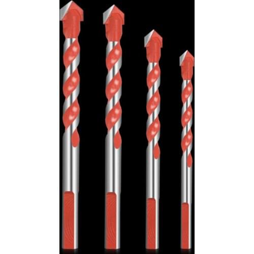 6/8/10/12mm Triangle Drill Bit Set Ceramic Wall Tile Marble Glass Punching Hole Opener Wood Plastic Twist Drill Bits