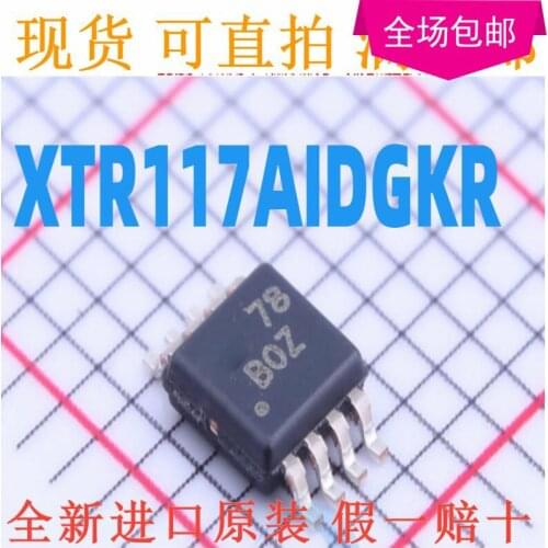 New 10pcs/lot XTR117AIDGKR XTR117 B0Z BOZ MSOP-8
