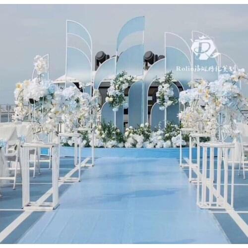 New Bohemian Background Screen Wedding Decoration Stage Decoration Iron Light Film Arrangement Guide