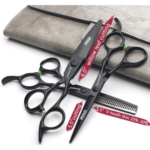6 inch New professional hairdresser barber scissors beauty salon stainless steel barber scissors haircuts chunker non-slip fine