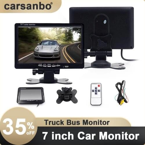 Professional Car Monitor Truck Bus Vehicle 7 Inch TFT High Quality Car Monitor for Car Rear View Camera Parking Reverse System