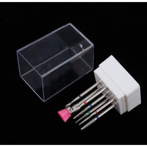 Professional 7 In 1 Manicure Tool Set Nails Polishing Cuticle Removal Nail Art Drill Bits