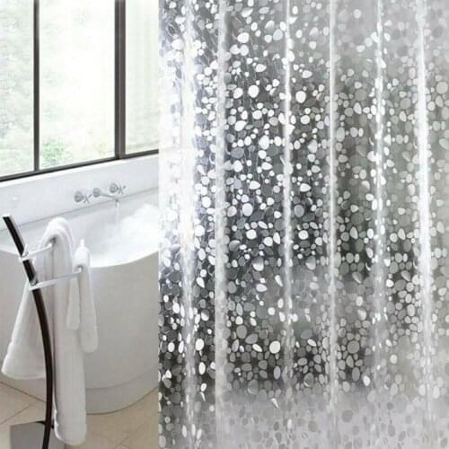 Modern 3D Shower Curtain Waterproof Mildew Proof Curtains Translucent Bath Curtain Home Toilet Door Curtain