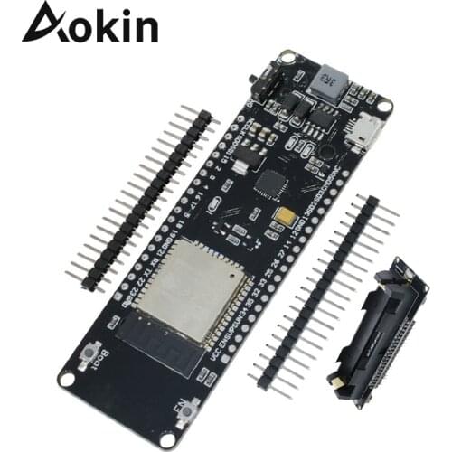 Aokin ESP32 ESP-32S For WeMos esp32 Development Board WiFi Bluetooth CP2102 CP2104 Module With 18650 lithium Battery Shield