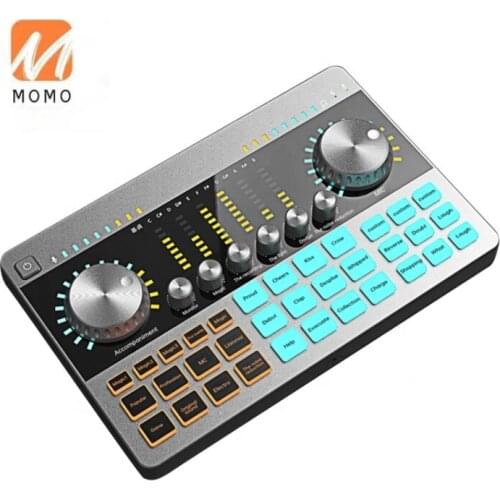 High Quality Desktop Studio Broadcast Recording Cable Microphone C400 Sound Card Audio Interface Sound Card Recording with OTG