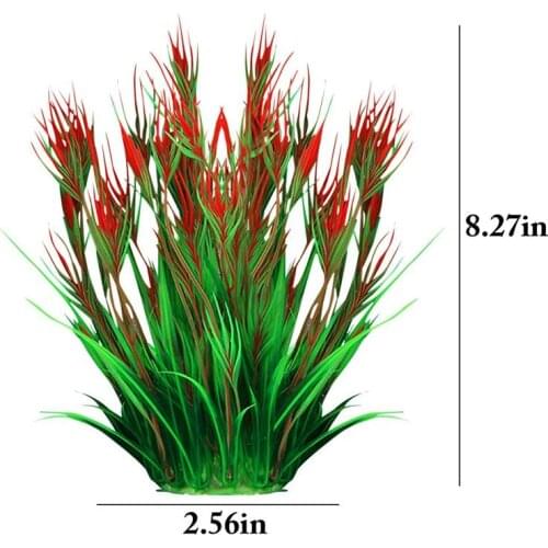 1PCS Plastic Fish Tank Plant Fake Vivid Artificial Aquarium Plant Aquatic Decoration Simulation Water Plant Pet Fish Tank Decor