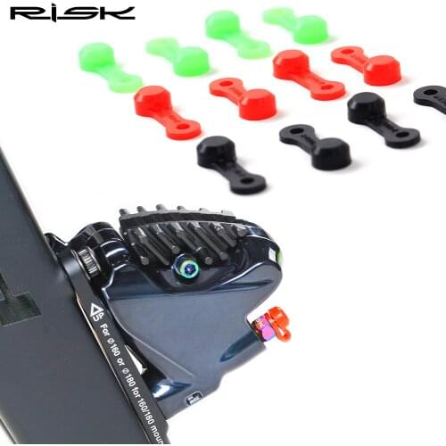 10 Pcs/Set RISK Bike Bicycle Bleed Nipple Screw Cap Dust Cover Hydraulic Disc Brake Bleeder Rubber Caps Bicycle Bleed Cover Cap