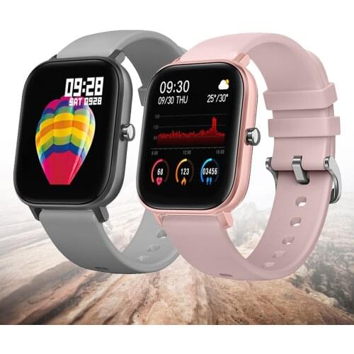 2021 Global Version Smart Watch IPX7 Waterproof Fitness Smartwatch 14Days Battery Multilingual Music Control Full Touch Screen
