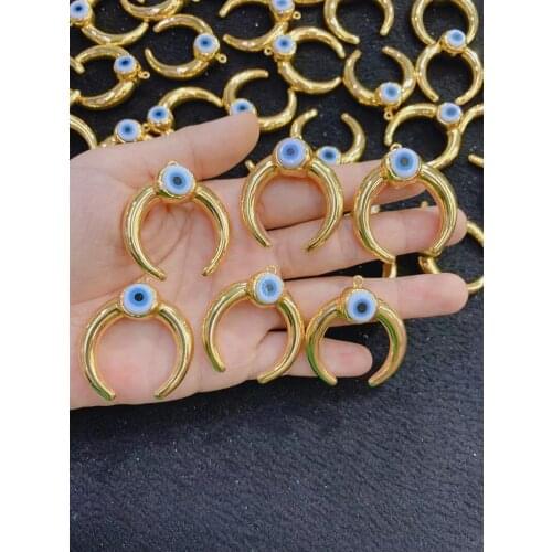 5Pcs/Lot Competitive Price High Quality Personalized Plated Brass Eye Pendants Jewelry