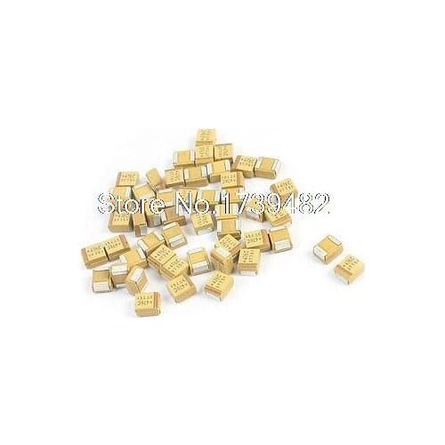 50Pcs SMT SMD 3528 Case B 47uF 16V Chip Tantalum Capacitors