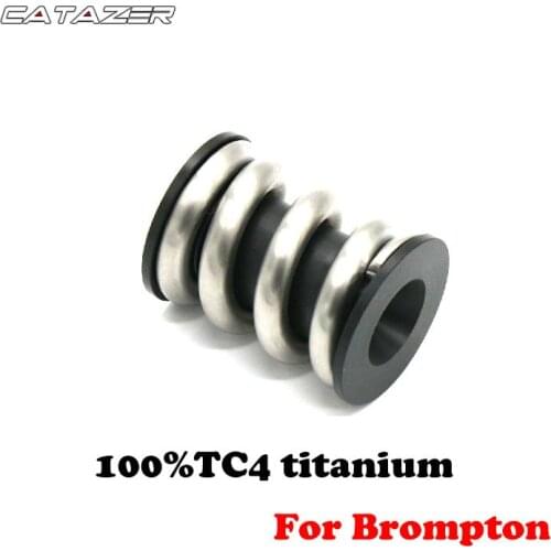 Bike TC4 Titanium Alloy Spring Rear Shock Absorber for Brompton BMX Amortizer Bicycle Parts Bicycle Rear Shocks 4 Colors