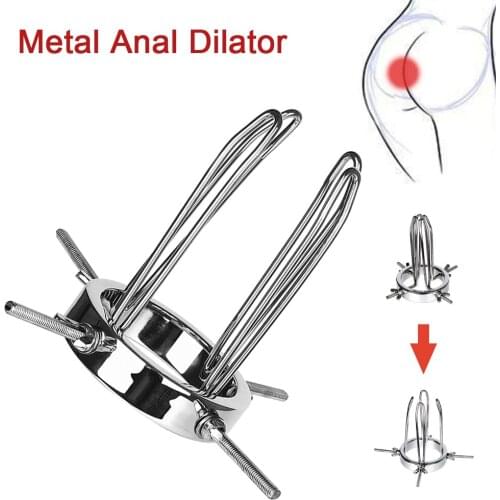 Anus SM Toy Bdsm Sex Toy For Women Men Gay Adults Expansion Device Metal Anal Dilator Vagina Extender Ass Speculum Pussy Dilator