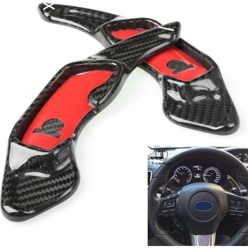 DSG Car Steering Wheel Paddle Shifter Extension for Subaru BRZ Forester(SJ) Legacy Impreza /For Toyota GT86 Real Carbon Fiber