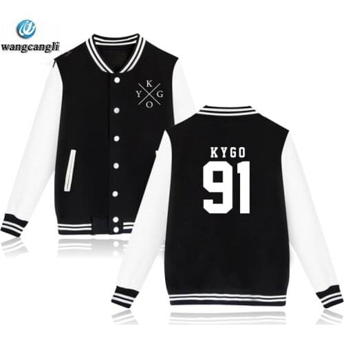 DJ KYGO Logo Custom Hip Hop Baseball Jacket Autumn Winter Hoodies women Coat Men/Women Casual Print Sweatshirt Brand Clothes