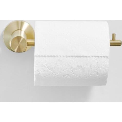 Stainless Steel Brushed Gold Paper Holder Toilet Roll Paper Holder Wall Mounted Paper Towel Storage Bathroom Accessories