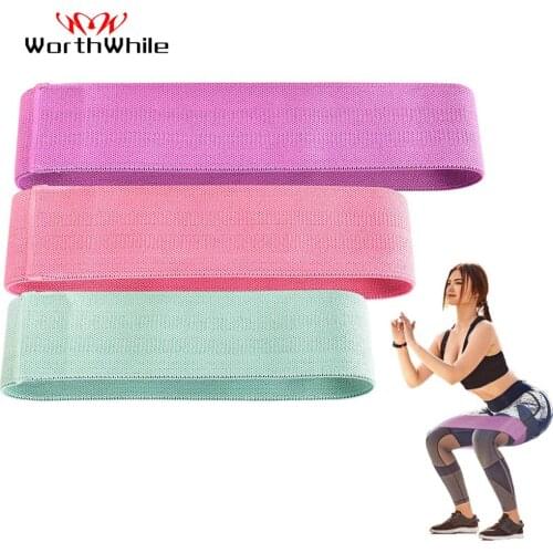 WorthWhile Stretch Hip Resistance Bands Yoga Legs Butt Anti Slip Elastic Fitness Bands Bodybulding Exercise Workout Equipment