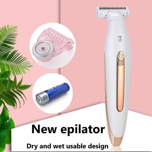 Electric Women Shaver Razor Facial Body Leg Arm Back Bikini Trimmer Lady Washable Battery models Hair Removal Shaving Machine