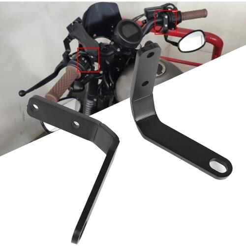 Motorcycle Handlebar Rear View Side Mirror Spotlight Bracket Part For Honda CMX Rebel 500 300 Rebel CMX300 CMX500 2019 2020 2021