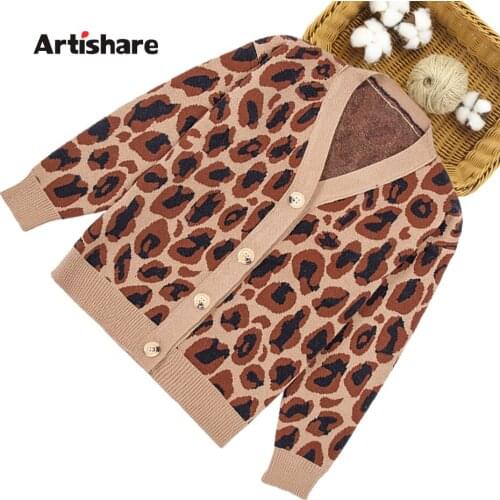 Girls Jacket Outerwear Leopard Pattern Coat For Girls Spring Autumn Kids Coat Casual Style Clothes For Girls