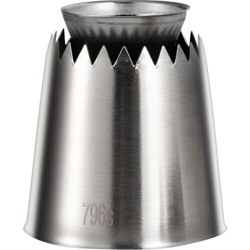 2pcs Russian Pastry Tips Icing Piping Nozzles Ice Cream Stainless Steel Cupcake Large Icing Piping Nozzle Romeo Tube Baking