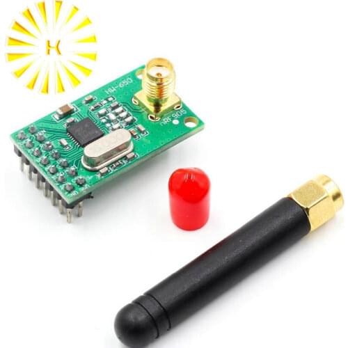 NRF905 Wireless Transceiver Module Wireless Transmitter Receiver Board NF905SE With Antenna FSK GMSK Low Power 433 868 915 MHz