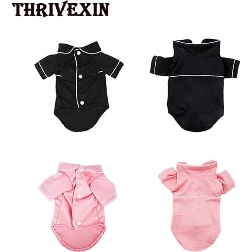 Dog Pajamas Clothes Autumn and Winter Pet Hoodies Clothing T-Shirt Dogs Coat Outfits Pets Product Black Graphic Tee Dog Clothes