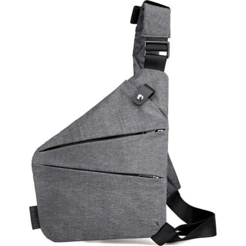 Men Chest Bag Casual Thin Pocket Bags Holster Tactical Shoulder Sling Vintage Outdoor Zipper Anti-theft Mens Bag Crossbody Bags