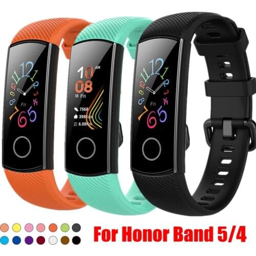 Strap For Honor Band 5 Wrist Strap For Huawei Honor Band 4 Silicon Bracelet Soft TPU Wristband Band5 Band4 Accessories wirstband