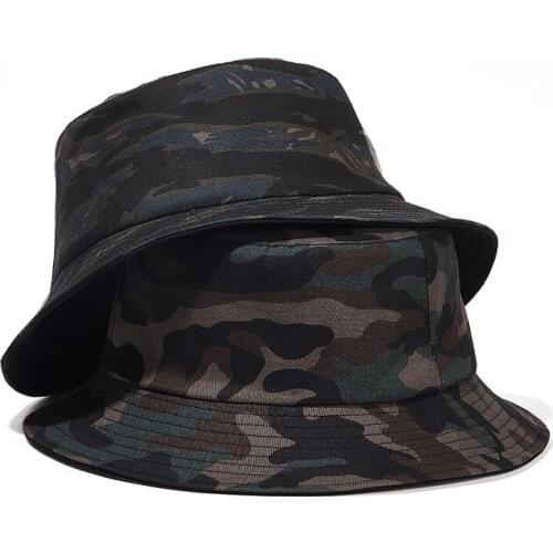 Bucket Hat Teenagers Men Women Army Summer Sun Hiphop UV Protection Reversible Breathable Wide Brim Accessory For Outdoors