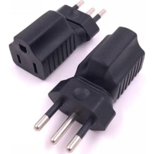 Brazil male to Universal US 5-15R Female Power Plug