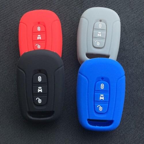 Silicone car key cover case for Chevrolet Captiva 3 button key