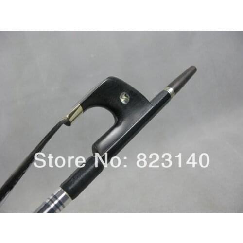1 PC 3/4 Strong Carbon Fiber Germany style double bass bow with Black Hair 4002