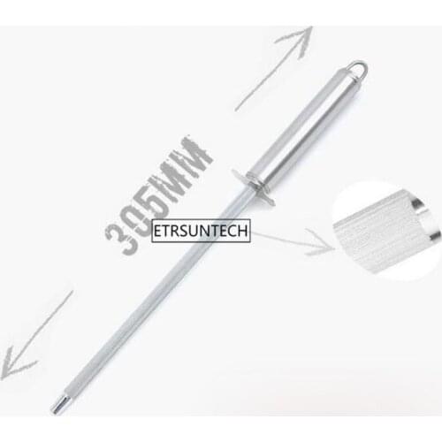Knife Sharpener Steel Sharpening Rod 12" Honing Steel for Kitchen Knives Grinding Kitchen Tools 100pcs