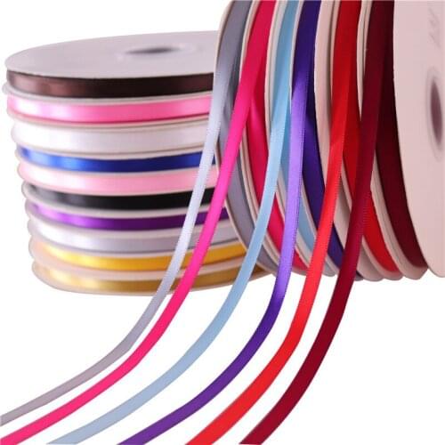 100 Yards Single Face Satin Ribbon Packing Christmas Gifts Ribbons Wedding Decorative Box Wrapping Belt DIY Crafts