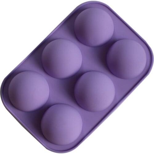 2021 Half Sphere Silicone Soap Molds Bakeware Pudding Jelly Chocolate Fondant Mould Ball Biscuit Baking Mould Cake Decorating
