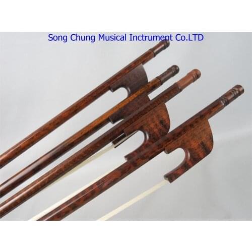 4pcs Strong Baroque snakewood 4/4 cello bow,snakewood frog