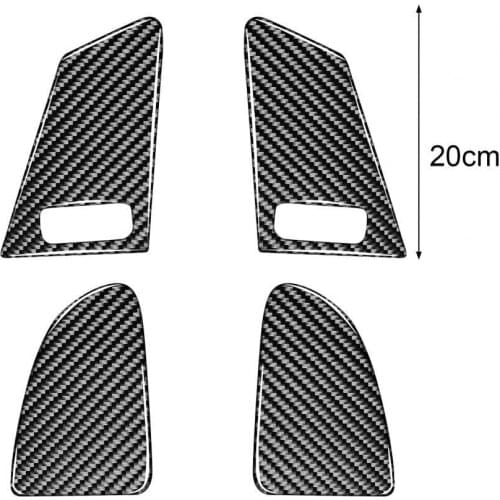 4Pcs Carbon Fiber Window Lift Switch Trim Button Sticker for Volvo V60/S60/XC60 Left Right Drive Car Interior Accessories