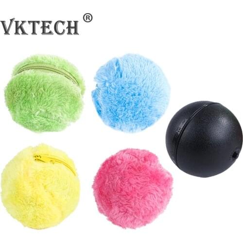 5x Durability Funny Bite Squeak Bauble Puppy Pet Dogs Cat Chew Molar Toys Interactive Floor Clean Magic Roller Ball