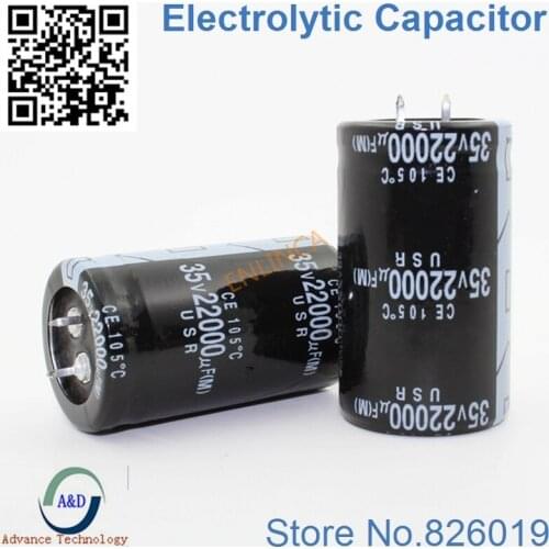 9pcs/lot 35V 22000UF Radial DIP Aluminum Electrolytic Capacitors size 30*50 22000UF 35V Tolerance 20