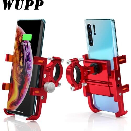 Aluminum Alloy Motorcycle Mobile Phone Holder Six-Claw Fixed Bracket For Iphone Smartphones GPS Mount Bike Stand
