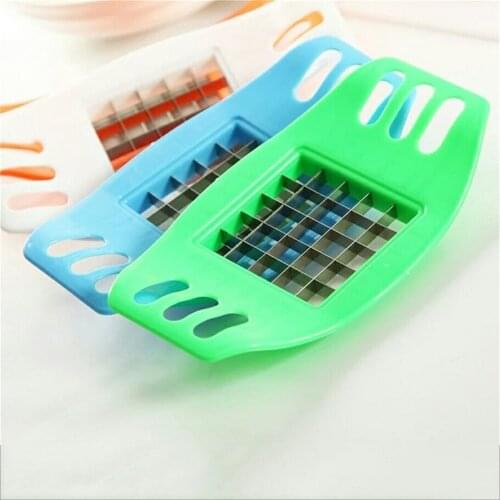 Hot Stainless Steel Vegetable Potato Slicer Cutter Chopper Chips Making Tool Potato Cutting Fries Tool Kitchen Accessories