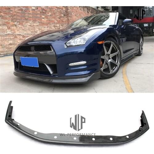 GTR R35 High quality Carbon fiber front bumper lip Car styling For Nissan GTR GT-R R35 car body kit 08-13