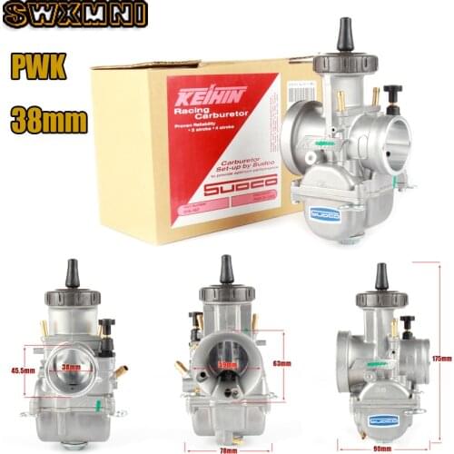 38mm PWK38 Carburetor For Vergaser EXC Honda CR250R Kawasaki KX250 Suzuki RM250 150cc-350cc ATV Scooter Motorcycle Pit Bike