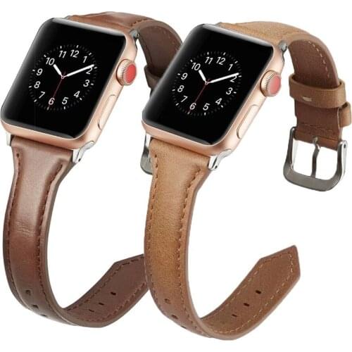 Leather strap for apple watch bands 44mm series SE 6 5 4 3 2 1 for iwatch 38mm 42mm Bracelet smart Accessories Wrist Replacement