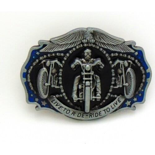 Western cowboy motorcycle belt buckle knight skull mens belt connection buckle banquet birthday gift 3D logo