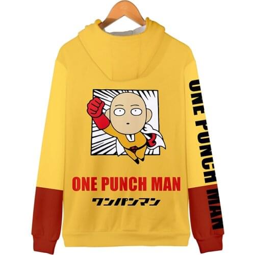 2020 Anime New One Punch Man 3d Zipper Hoodies One Punch Man Cosplay Costume Men Women Fashion Long Sleeve Sweatshirt