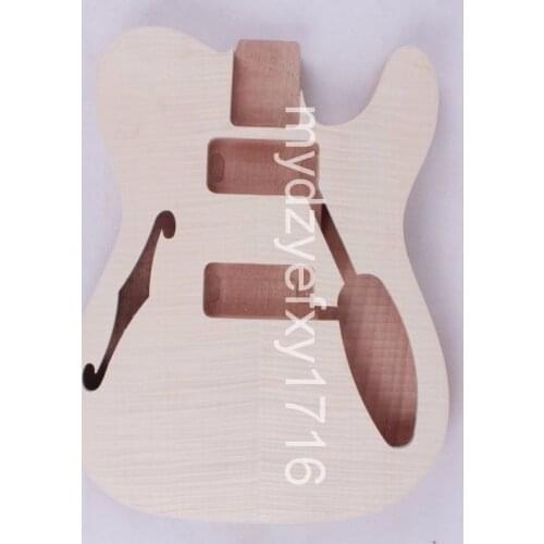 New Electric Guitar Body P90 Pickup Mahogany Maple wood Binding Guitar parts #TL