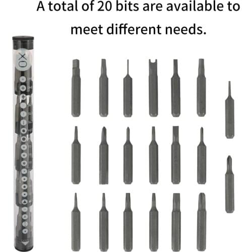 WOWSTICK Double Power Screwdriver Mini Portable Electric Tool Kit with 20 Different Bits and Base Set