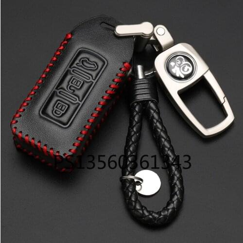 Suitable for Mitsubishi Outlander Eclipse Cross car key cover leather shell buckle
